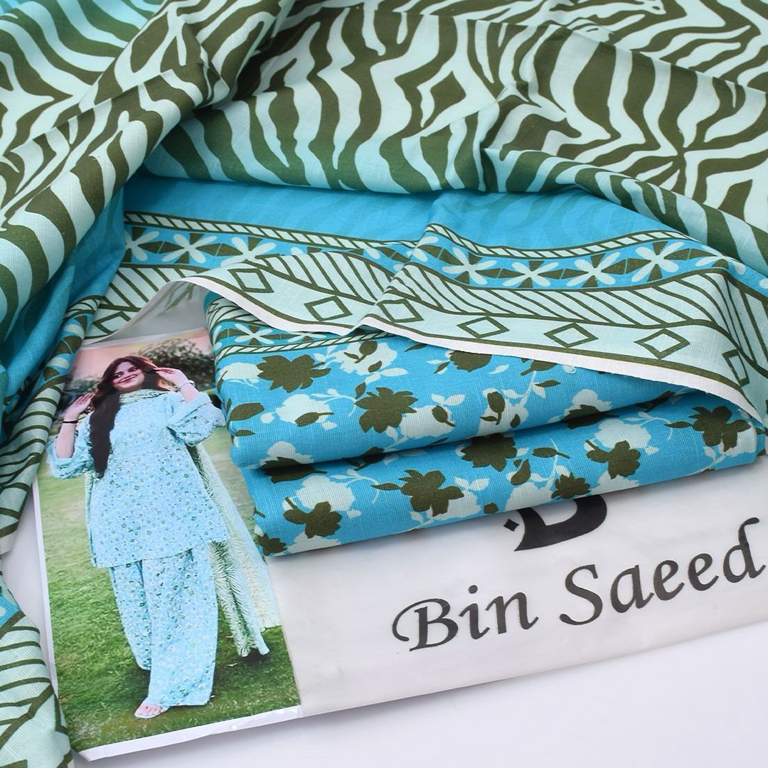 BIN SAEED 3 PIECE KHADDAR ALL OVER PRINTED