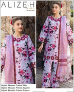 ALIZEH 3 PIECE KHADDAR ALL OVER PRINTED