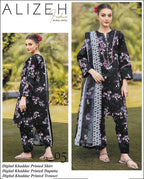 ALIZEH 3 PIECE KHADDAR ALL OVER PRINTED
