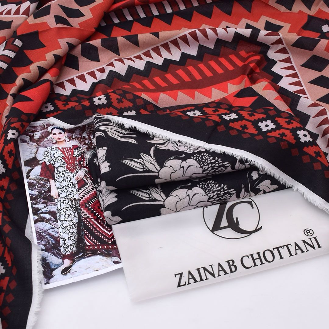 ZAINAB CHOTTANI 3 PIECE KHADDAR ALL OVER PRINTED