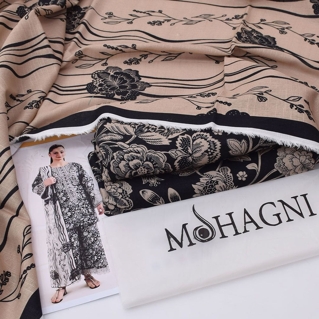 MOHAGNI 3 PIECE KHADDAR ALL OVER PRINTED