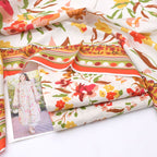 CRIMSON 3 PIECE KHADDAR ALL OVER PRINTED