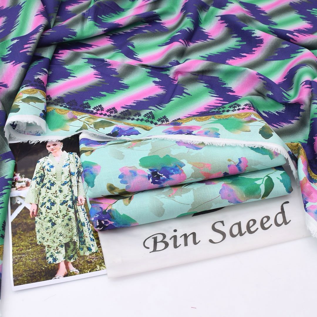BIN SAEED 3 PIECE KHADDAR ALL OVER PRINTED