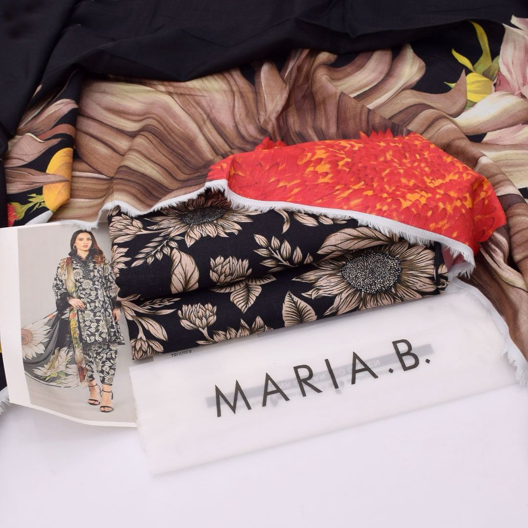 MARIA.B 3 PIECE KHADDAR ALL OVER PRINTED