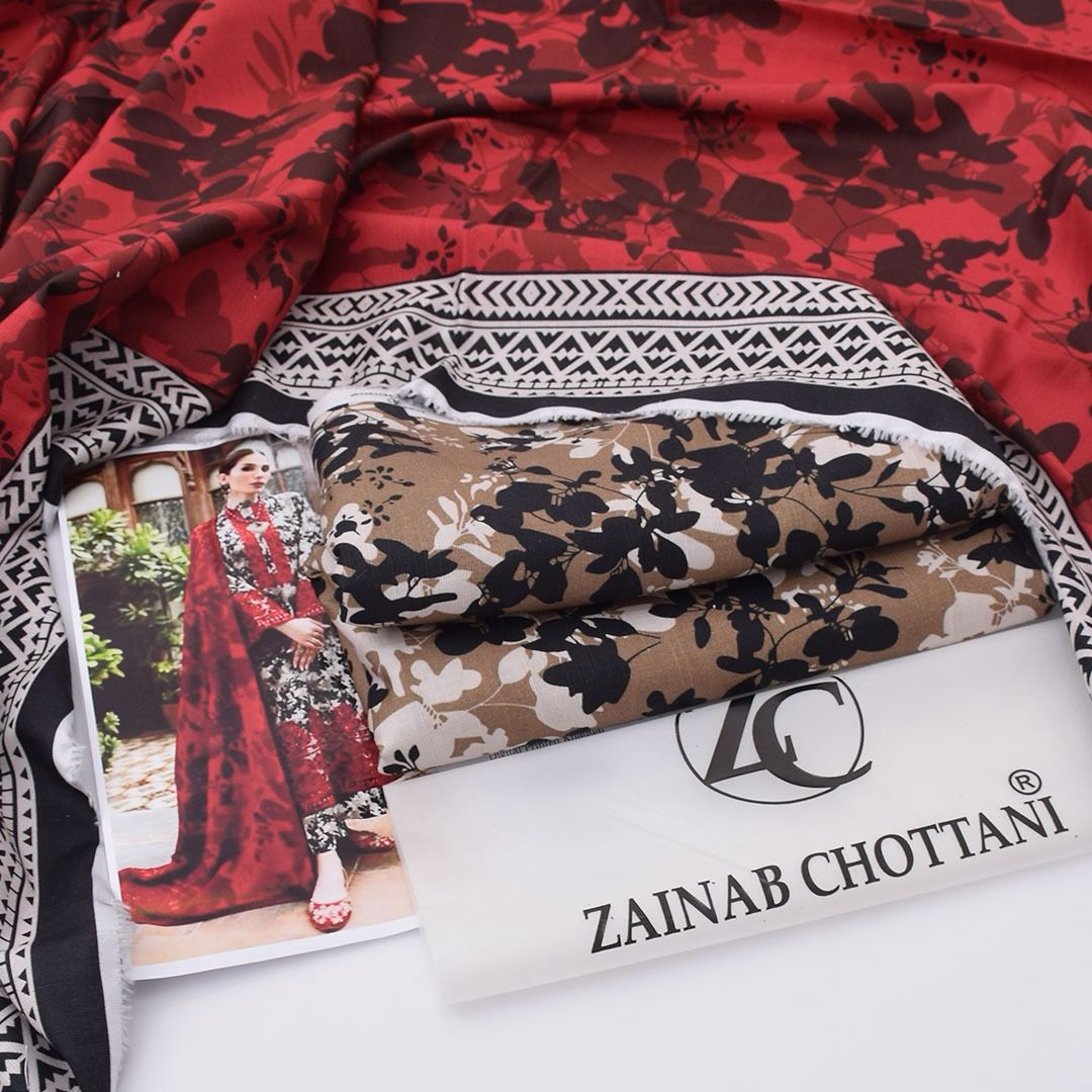 ZAINAB CHOTTANI 3 PIECE KHADDAR ALL OVER PRINTED